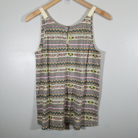 Woolrich Tank Top Tribal Print Lace Detail Size Small - Picture 3 of 12